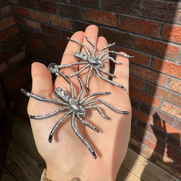 ZARA SPIDER RHINESTONE EARRINGS - Picture 10 of 10